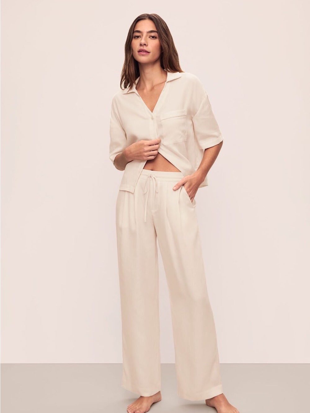 Eberjey Cream Pajama